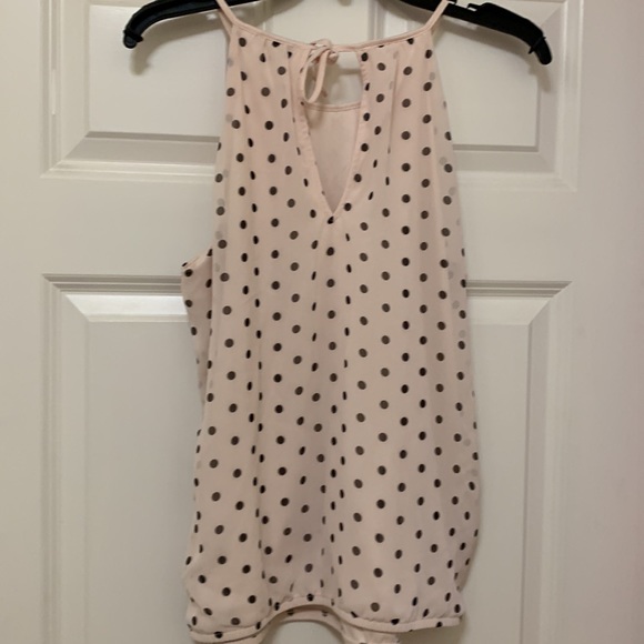Express Pink and Black Polka Dot Tank. Size M. - Picture 5 of 15